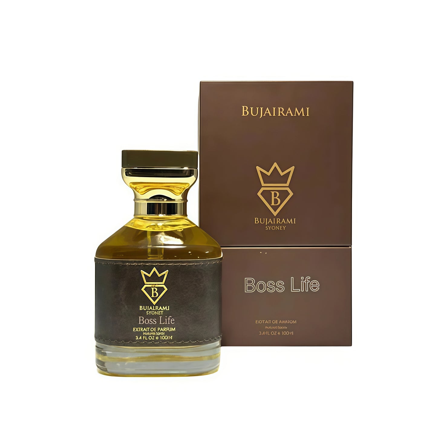 Bujairami Boss Life Extrait de Parfum 100ml Fragancia Masculina Especiada Amaderada y Ambarada para Hombres con Notas de Incienso y Oud