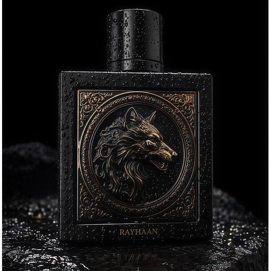 Rayhaan Wolf 100ml Perfume Hombre Fragancia Masculina Intensa Moderna y Adictiva con Notas Especiadas Dulces y Amaderadas