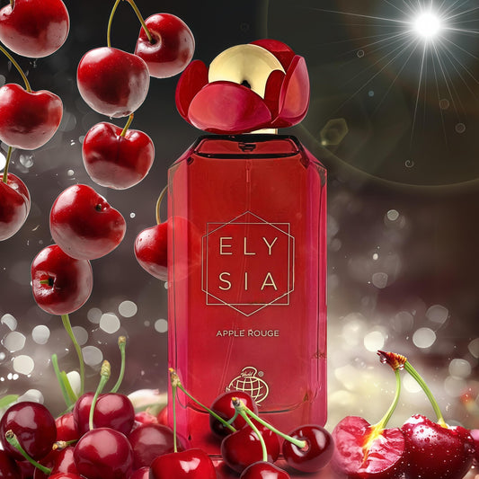 Fragrance World Elysia Apple Rouge Perfume Mujer 100ml Aroma Frutal Fresco y Romántico Ideal para Uso Diario y Eventos Especiales