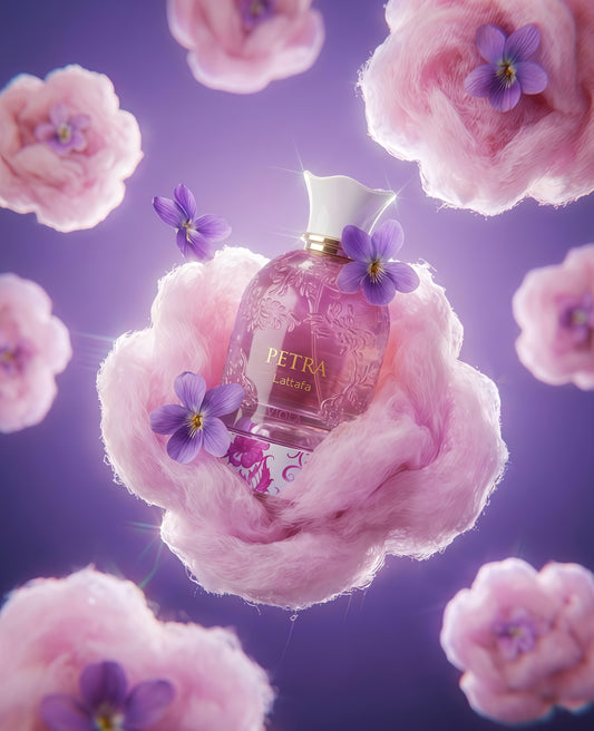 Petra Viola Lattafa Eau de Parfum Mujer 100ml | Fragancia Afrutada, Floral y Empolvada