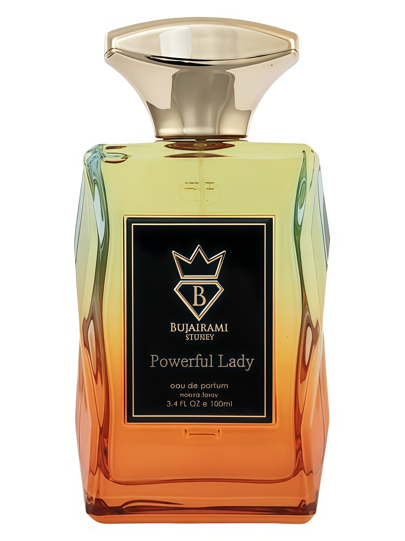 Bujairami Powerful Lady Eau de Parfum 100ml Mujer Fragancia Floral Cítrica y Avainillada para Mujeres Elegantes y Sofisticadas