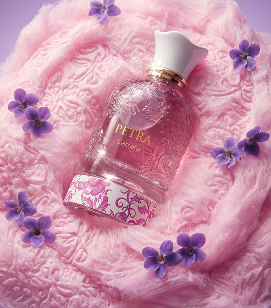 Petra Viola Lattafa Eau de Parfum Mujer 100ml | Fragancia Afrutada, Floral y Empolvada