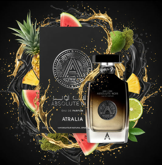 Absolute Noir ATRALIA Eau de Parfum Hombre 100ml | Fragancia Cítrica, Frutal y Amaderada