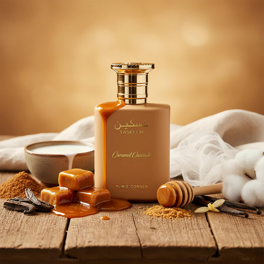 Paris Corner Taskeen Caramel Cascade - Perfume Árabe Unisex de Lujo