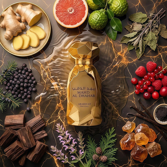 Mahd Al Dhahab Eau de Parfum Unisex 100 ml Fragancia Cítrica Aromática y Ambarada con Notas de Pomelo Bergamota y Sándalo