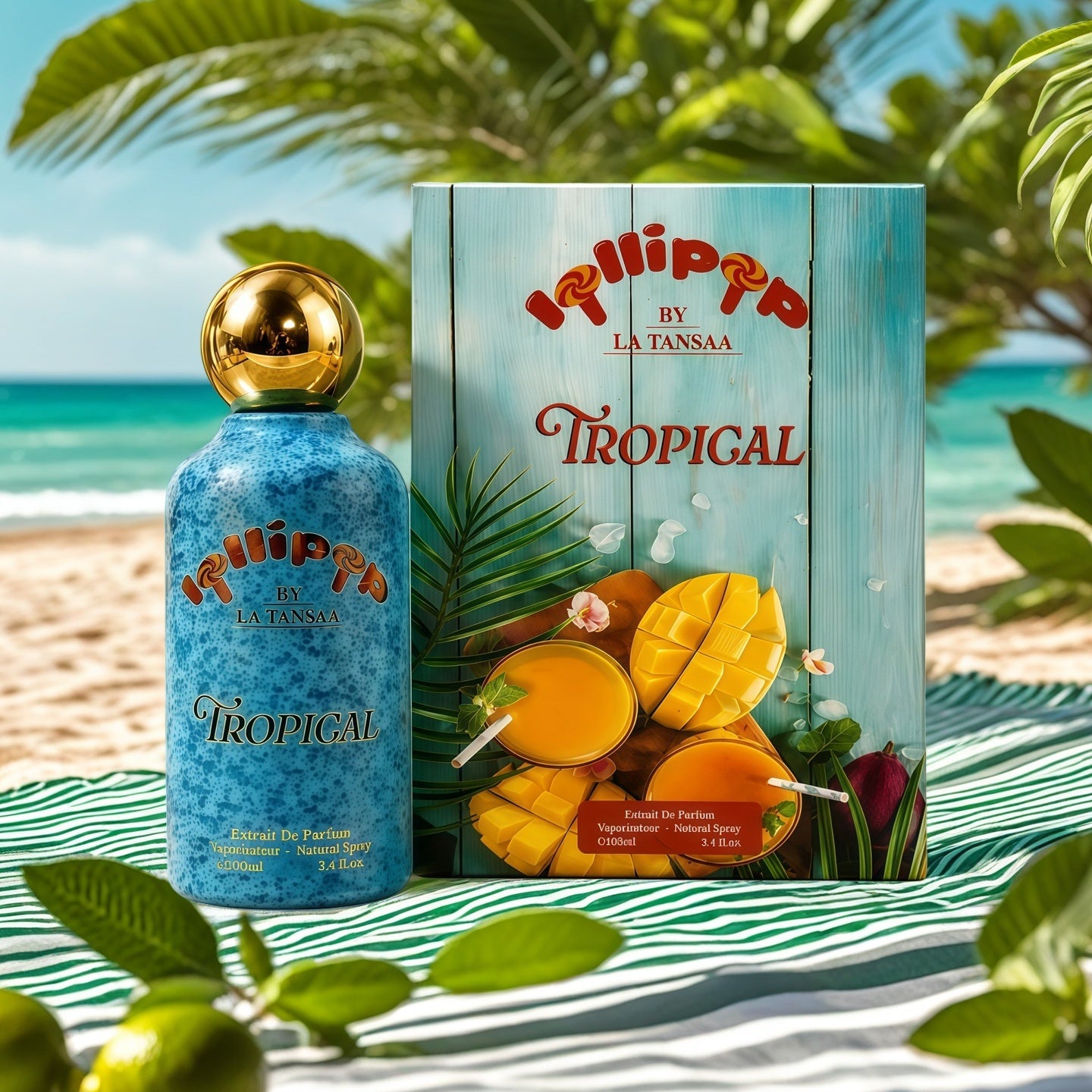 Lollipop Tropical LATANSAA | Eau de Parfum Unisex 100ml | Fragancia Tropical, Especiada y Amaderada