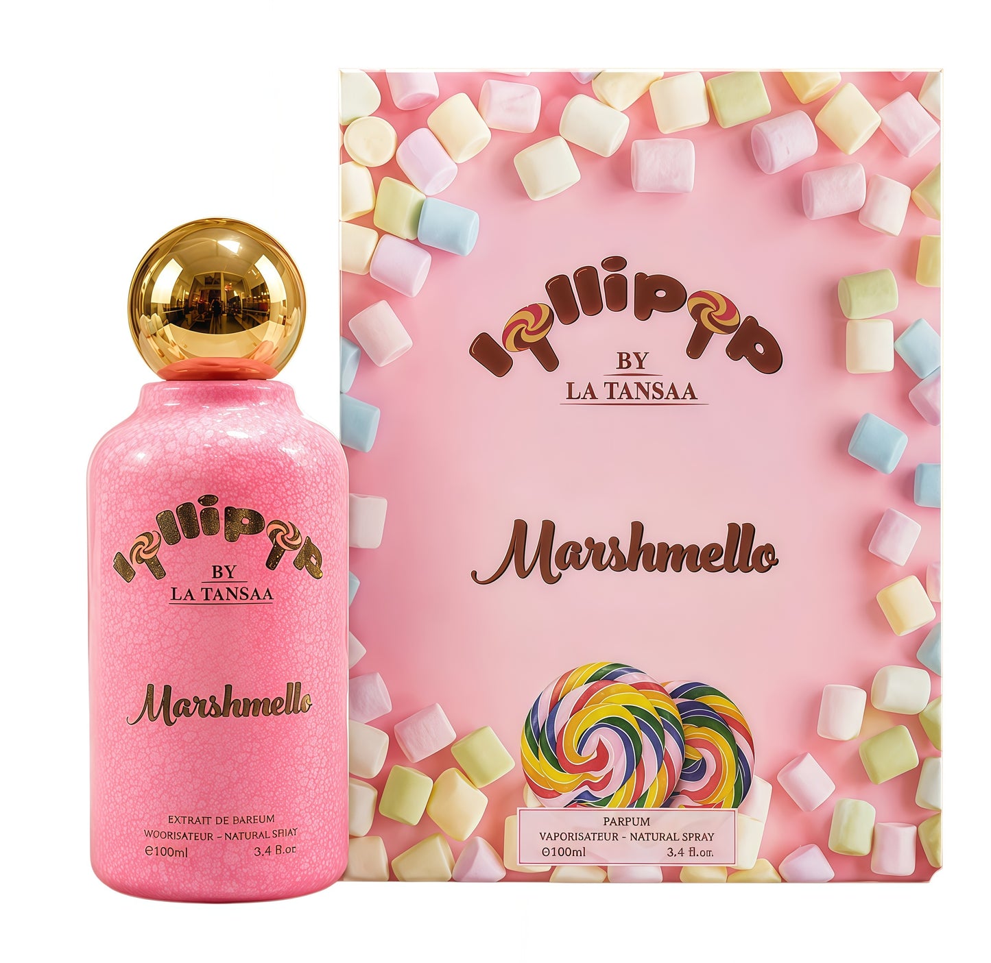 Lollipop Marshmallo LA TANSAA | Eau de Parfum Mujer 100ml | Fragancia Afrutada, Dulce y Almizclada