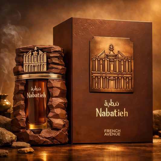 Nabatieh Extrait de Parfum Unisex 100ml Fragancia Gourmand Especiada y Amaderada con Cardamomo Canela Almendra Vainilla Café y Akigala Wood para Otoño e Invierno