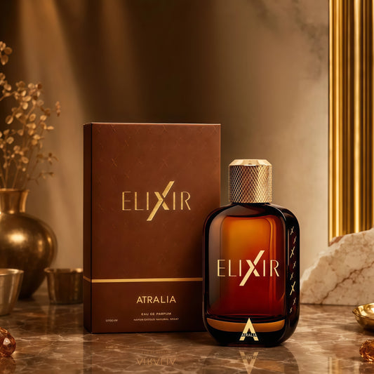 Atralia Elixir Eau de Parfum Unisex 100ml | Fragancia Aromática, Gourmand y Ambarada