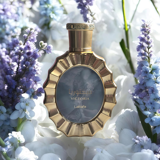 Victoria Lattafa Perfumes 100ML – Perfume Unisex Floral Gourmand con Toques de Limón Merengado y Vainilla