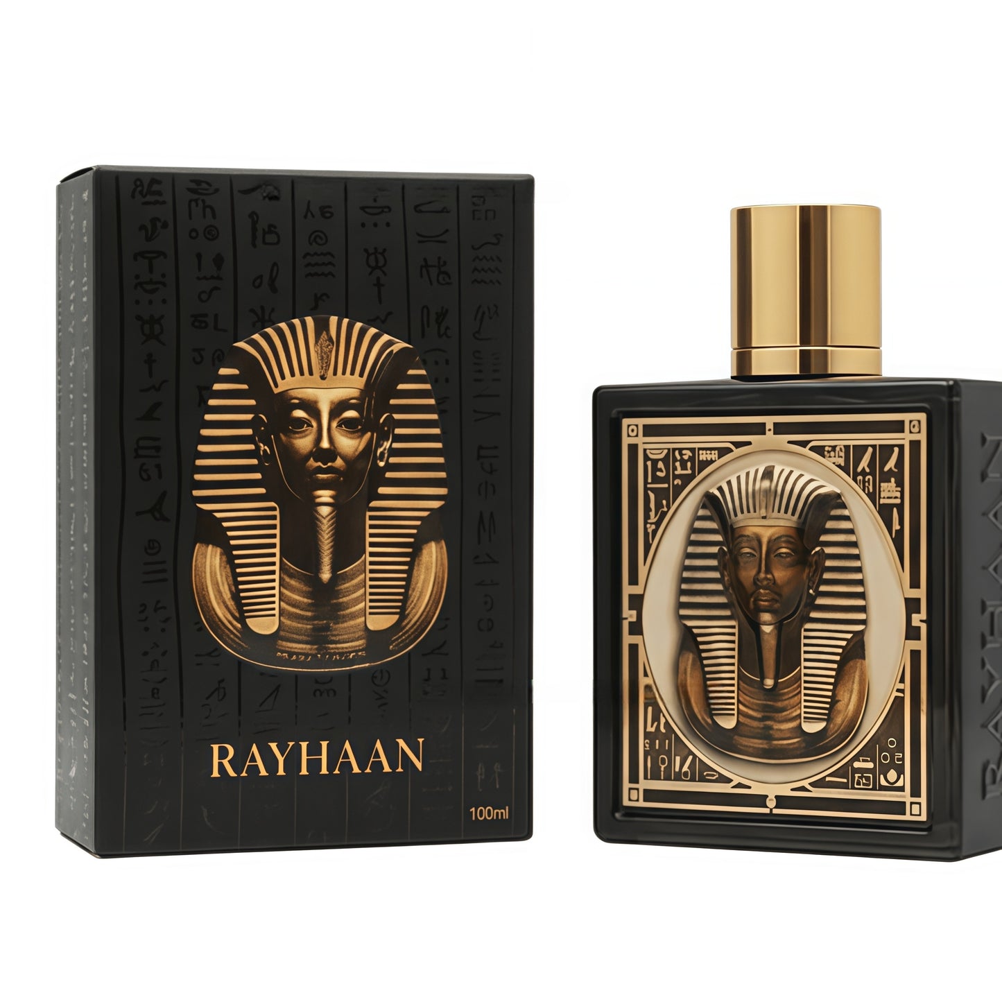 Rayhaan Pharaoh 100ml Perfume Unisex Intenso Oriental con Azafrán y Canela para Noches Elegantes y Eventos Especiales