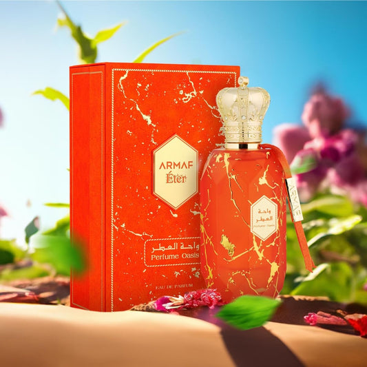 Armaf Perfume Oasis para Hombres y Mujeres Fragancia Floral Frutal con Notas de Durazno y Madera de Oud Lanzamiento 2024 Edición Especial