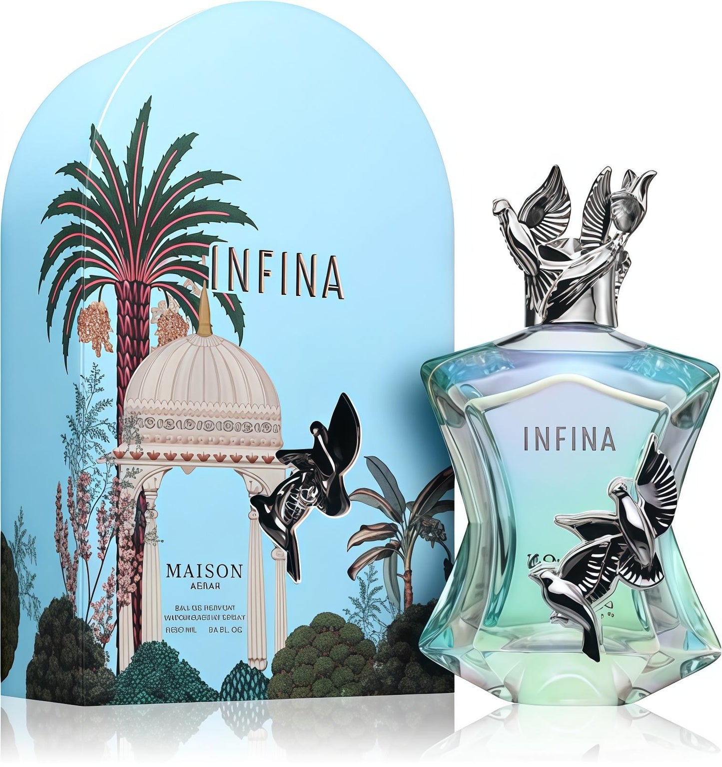 Infina MAISON ASRAR para Hombres y Mujeres Fragancia con Notas de Pimienta Rosa y Matices Marinos Aroma Exclusivo