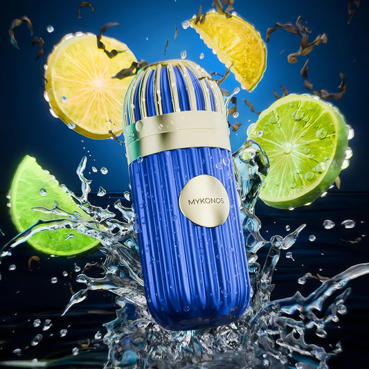 Mykonos Inception Extrait de Parfum Unisex 100ml Fragancia Cítrica Especiada y Amaderada para Ocasiones Especiales y Uso Diario