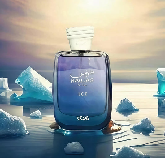 Hawas Ice Rasasi 100ML – La Esencia de la Elegancia y la Frescura Sofisticada