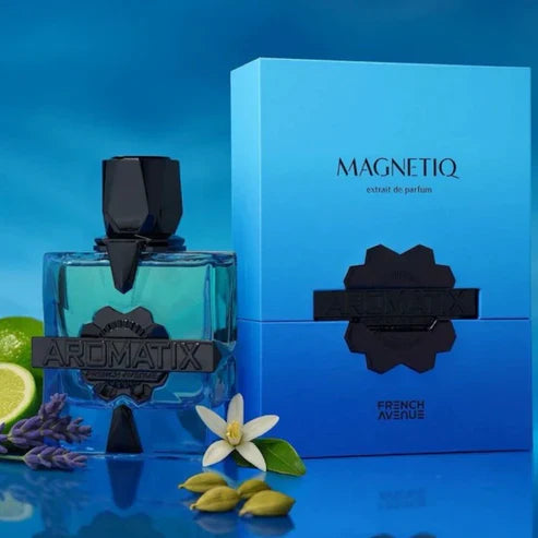 Aromatix X Magnetiq Extrait de Parfum – French Avenue 100ML | Perfume Unisex Amaderado Oriental con Bergamota, Iris y Vainilla