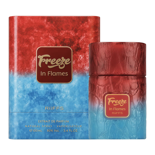 Freeze In Flames 100ml Perfume Unisex Fragancia Afrutada Aromática y Amaderada para Uso Diario y Actividades al Aire Libre