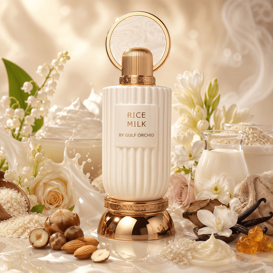 Gulf Orchid Rice Milk Eau de Parfum Unisex 100ml - Fragancia Cremosa y Reconfortante con Notas de Arroz Leche y Almendra Dulce