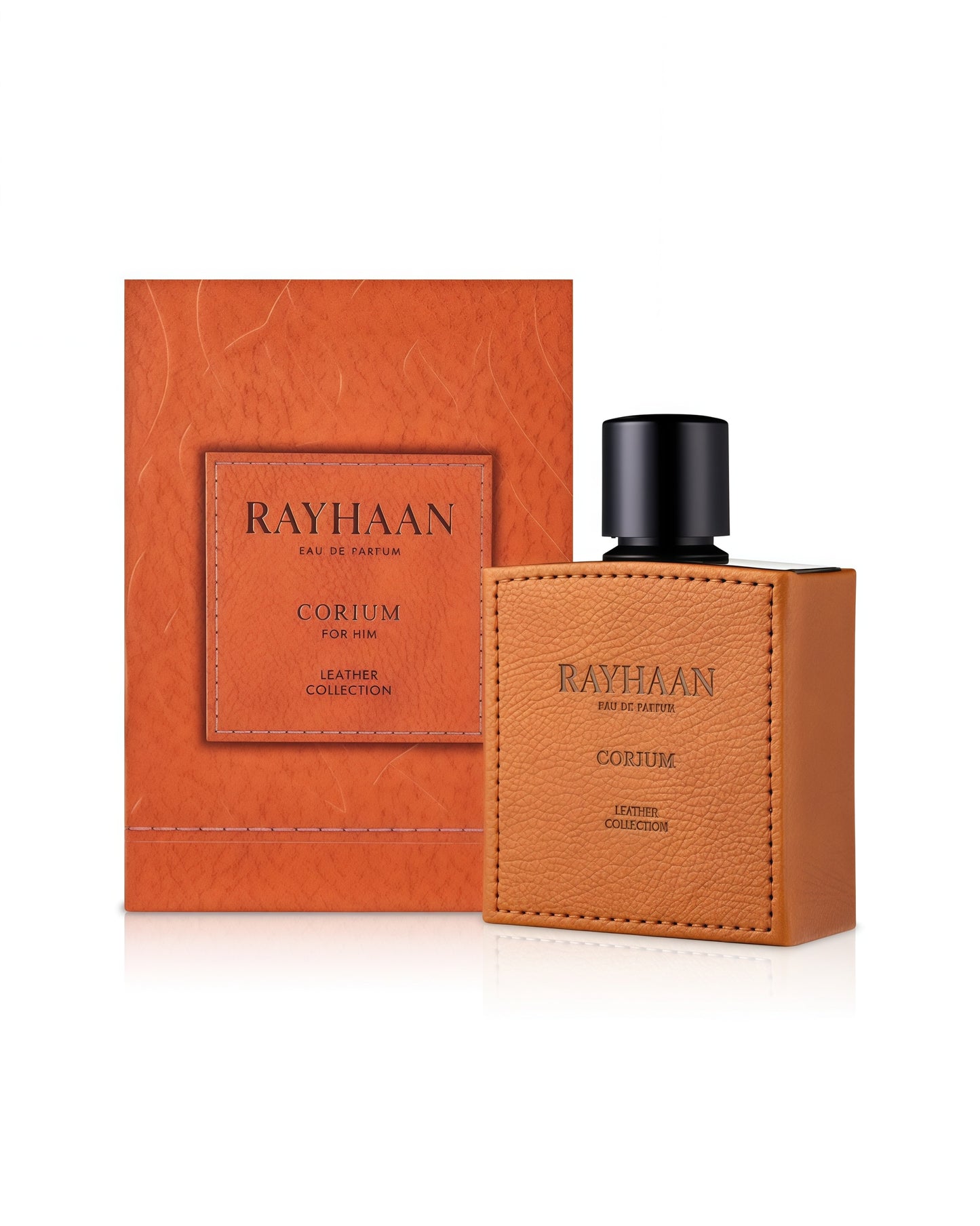 Rayhaan Corium 100ml Perfume Hombre Intenso Elegante con Notas de Especias Cálidas y Cuero Sofisticado para Noches y Eventos Especiales