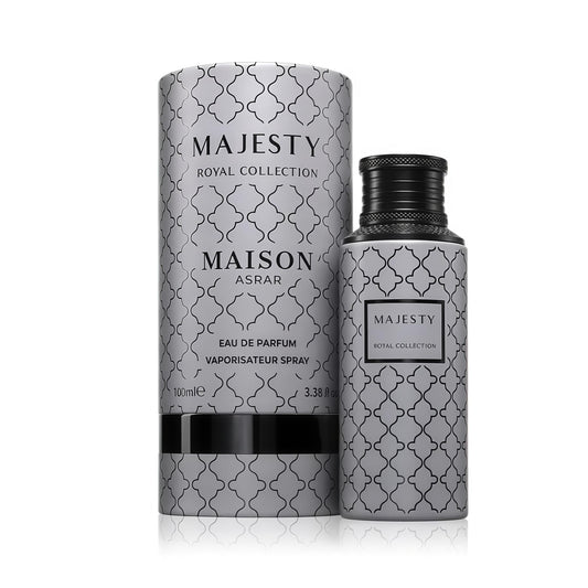Maison Asrar Majesty Eau de Parfum Unisex Cítrico Aromático Floral Amaderado para Hombres y Mujeres Notas de Pomelo Jengibre y Bergamota Alta Proyección Persistente