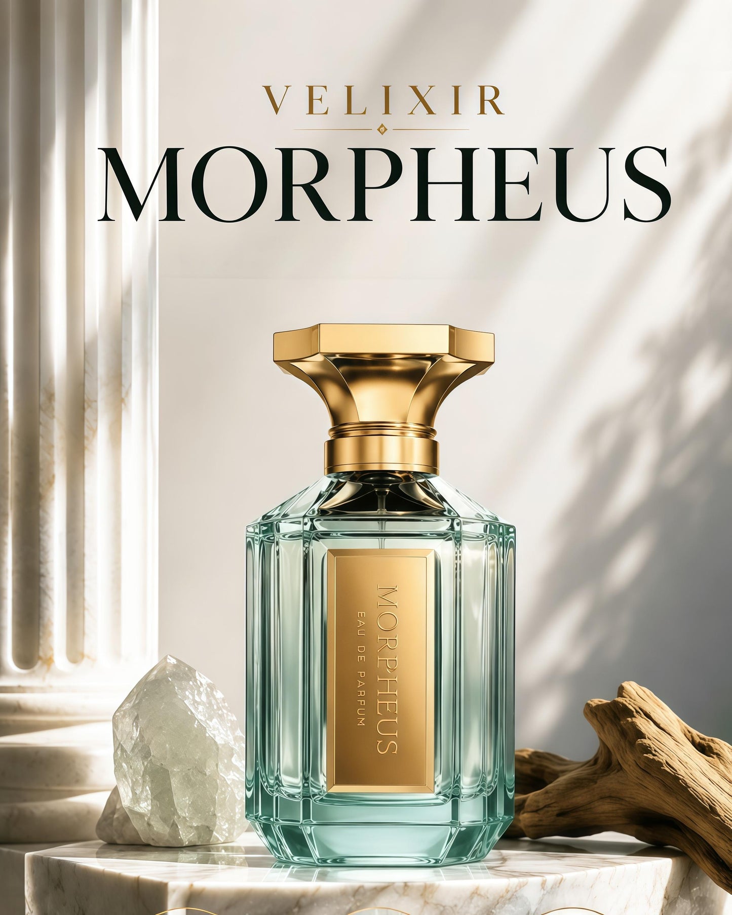 Velixir Morpheus Eau de Parfum Unisex 100ml Fragancia Cítrica Especiada y Amaderada para Uso Diario y Ocasiones Especiales