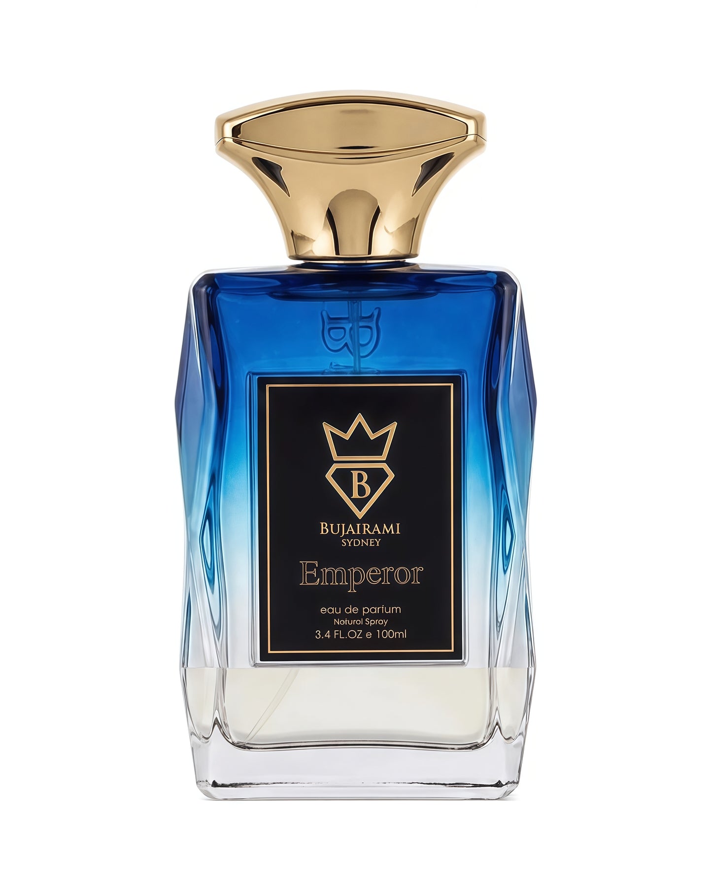 Bujairami Emperor Eau de Parfum Hombre 100ml Fragancia Cítrica Especiada y Amaderada con Pomelo Manzana y Ámbar Gris para Otoño e Invierno