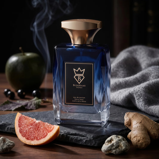 Bujairami Emperor Eau de Parfum Hombre 100ml Fragancia Cítrica Especiada y Amaderada con Pomelo Manzana y Ámbar Gris para Otoño e Invierno