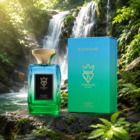 Bujairami Chroma Eau de Parfum Hombre 100ml Fragancia Aromática Fresca y Amaderada para Hombres Modernos y Elegantes