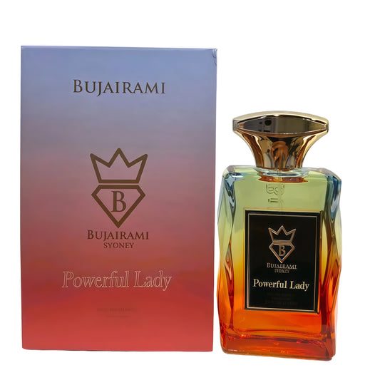 Bujairami Powerful Lady Eau de Parfum 100ml Mujer Fragancia Floral Cítrica y Avainillada para Mujeres Elegantes y Sofisticadas