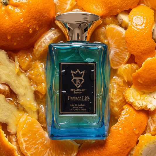 Bujairami Perfect Life 100ml Eau de Parfum Unisex Fragancia Afrutada Aromática y Amaderada para Uso Diario y Ocasiones Especiales