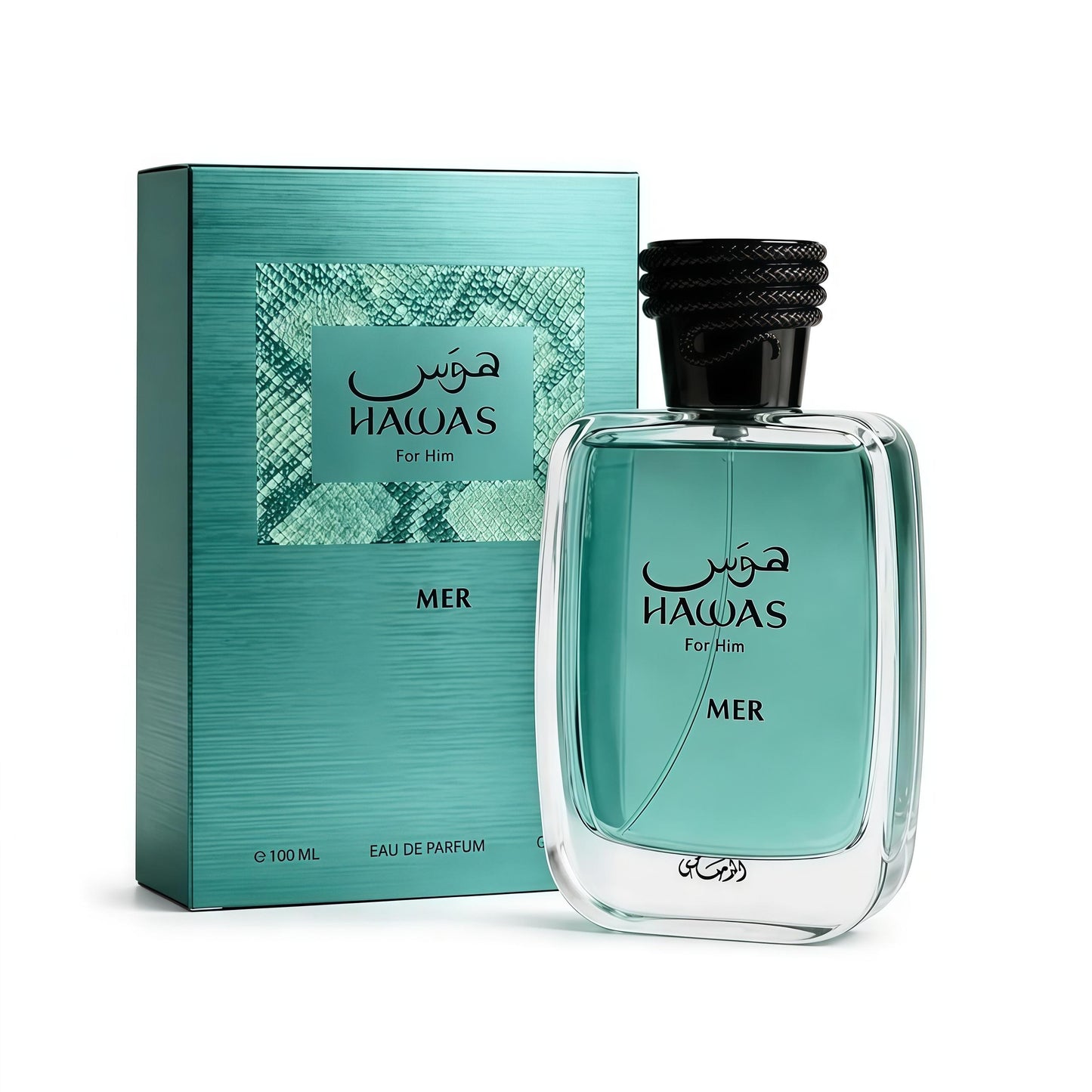Hawas La mer Eau de Parfum Hombre 100ml Fragancia Fresca Afrutada y Amaderada con Menta Cítricos y Frutas para Hombres Modernos