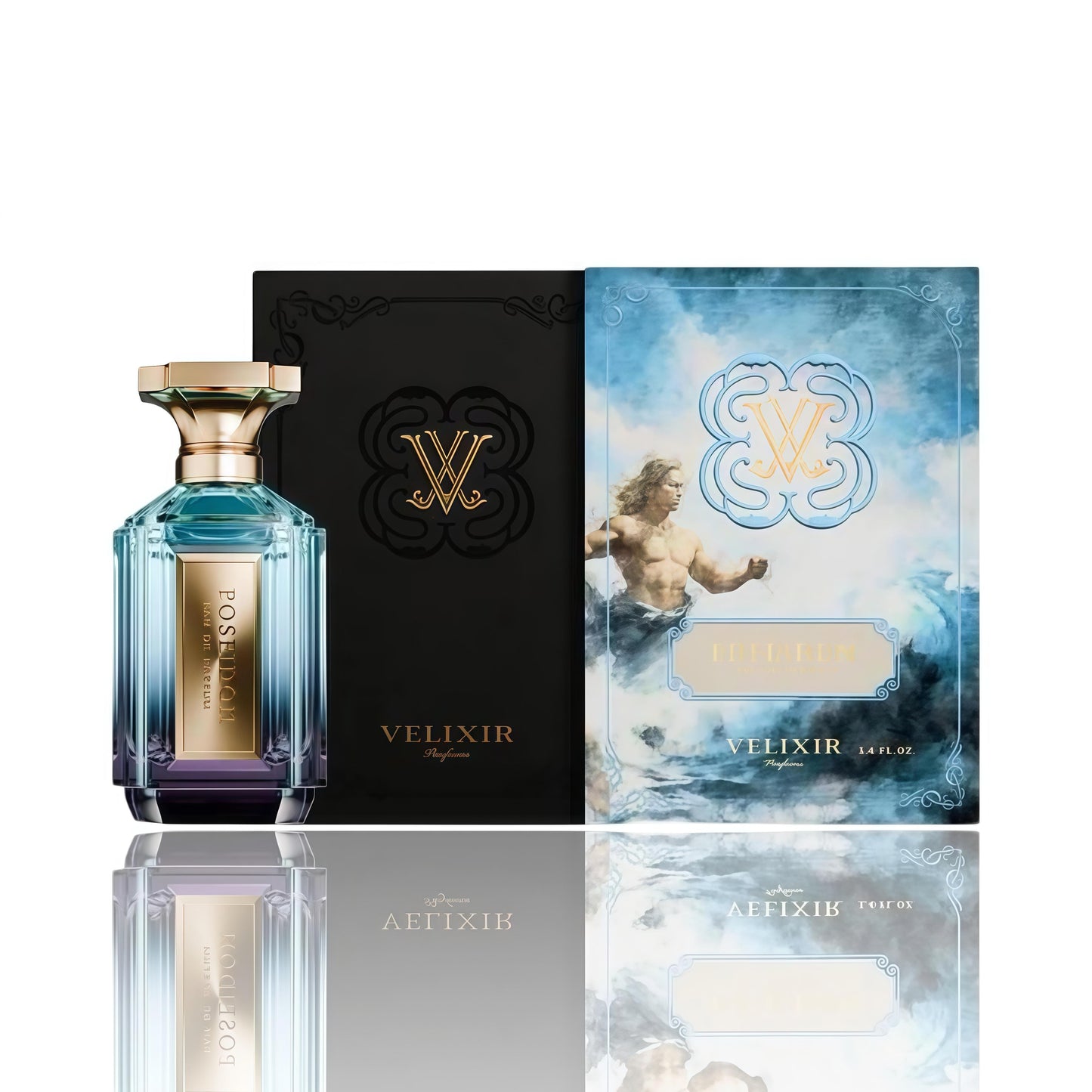 Velixir Poseidon Eau de Parfum Unisex 100ml | Fragancia Cítrica, Fresca y Ambarada