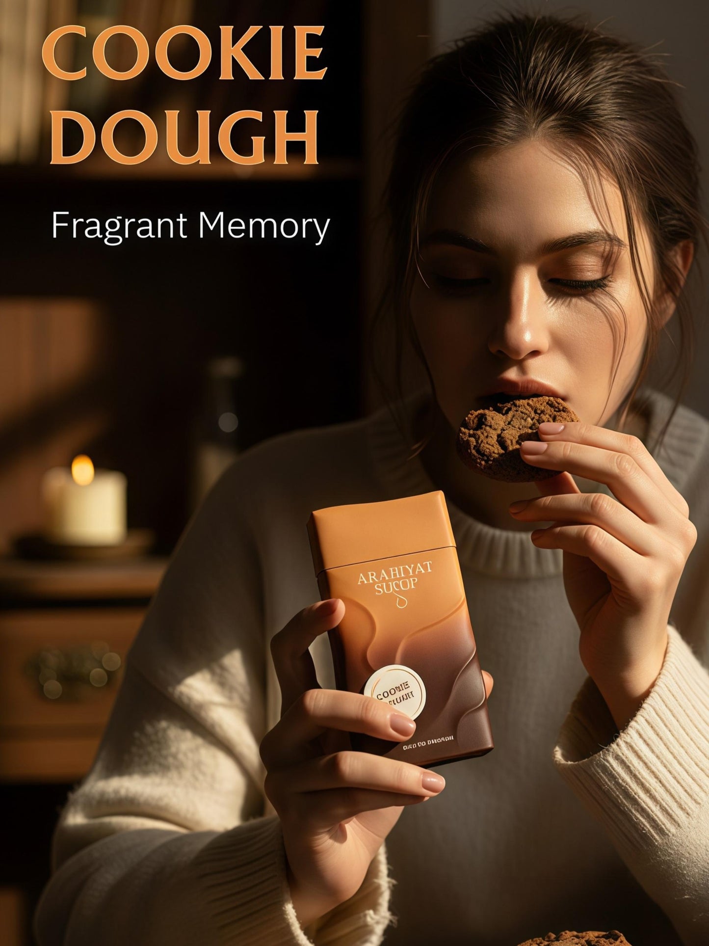 Arabiyat Sugar Cookie Dough Perfume Mujer 100ml Fragancia Gourmand con Notas de Leche de Coco Mantequilla y Cacao Delicado para Uso Diario y Oficina