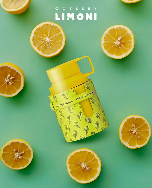 Armaf Perfume de Lujo Odyssey Limoni 100ml Fragancia Fresca Cítrica y Amaderada Unisex 100% Original Larga Duración Ideal para Uso Diario y Regalo Especial