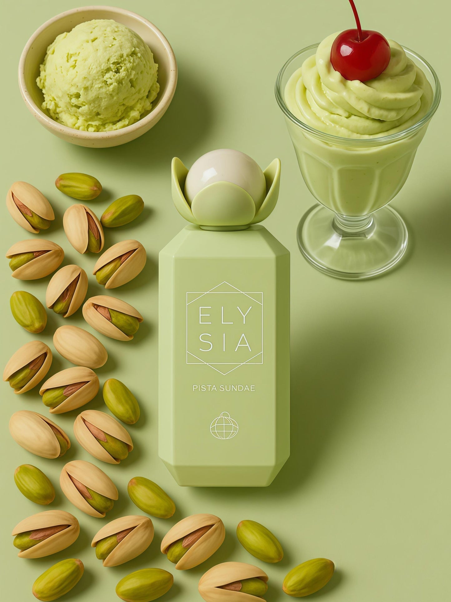 Fragrance World Elysia Pista Sundae Perfume Mujer 100ml Aroma Gourmand Dulce y Reconfortante Ideal para Uso Diario y Momentos Casuales