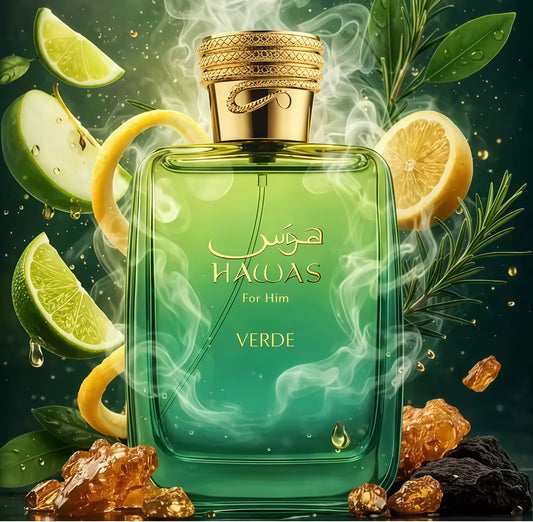 Hawas Verde Eau de Parfum Hombre 100 ml Fragancia Tropical Fresca y Amaderada para Hombres Modernos y Elegantes