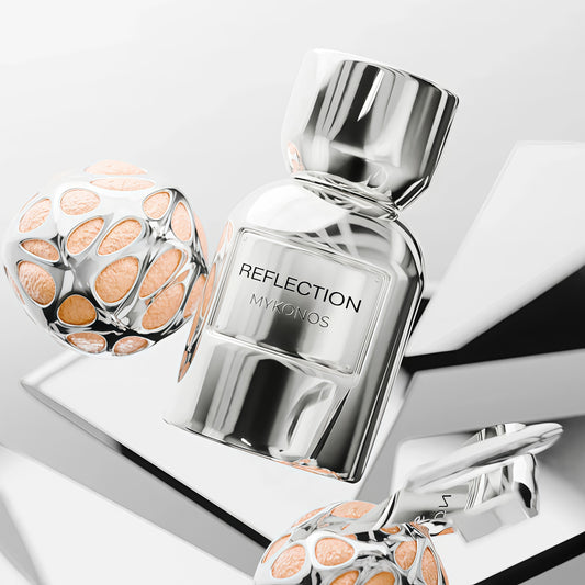 Mykonos Reflection 50 ml Extrait de Parfum Unisex Fragancia Cítrica Marina y Ambarada 100 ml Fresca Sofisticada y Contemporánea Eau de Parfum Unisex