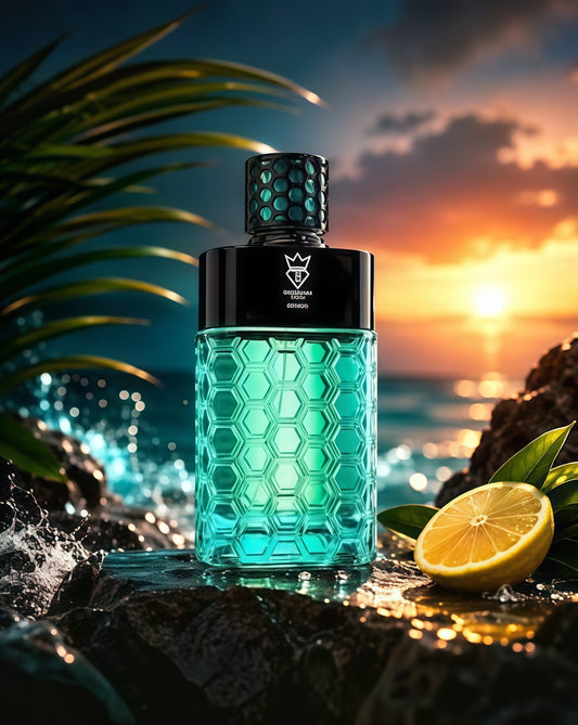 Bujairami Inferno Eau de Parfum Hombre 100ml Fragancia Afrutada Especiada y Amaderada con Mango Jengibre y Limón para Otoño e Invierno