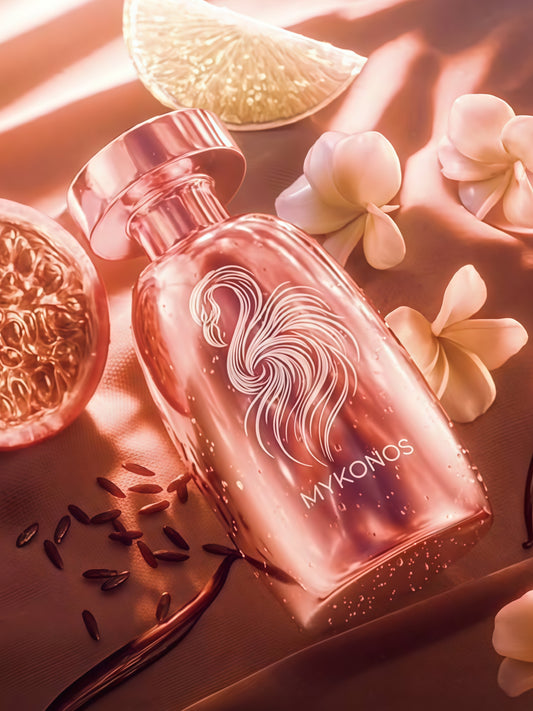 Mykonos Marbella Extrait De Parfum 100ml - Fragancia Unisex Tropical y Afrutada con Notas de Naranja y Frangipani para Días Soleados