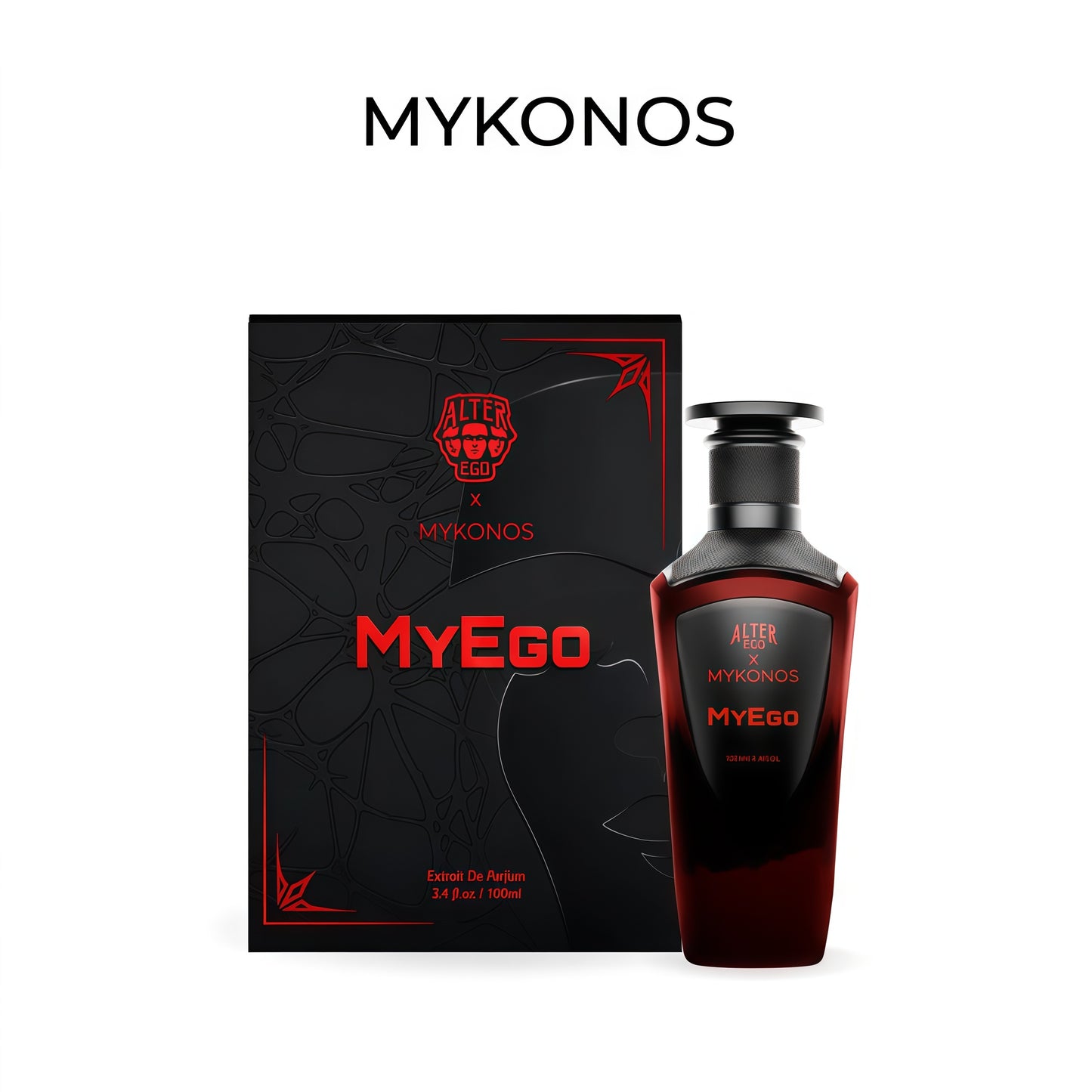 Mykonos MyEgo Extrait de Parfum Unisex 100ml, Fragancia Moderna y Elegante con Notas de Uvas Moscatel, Bergamota y Pimienta Rosa, Ideal para Ocasiones Especiales