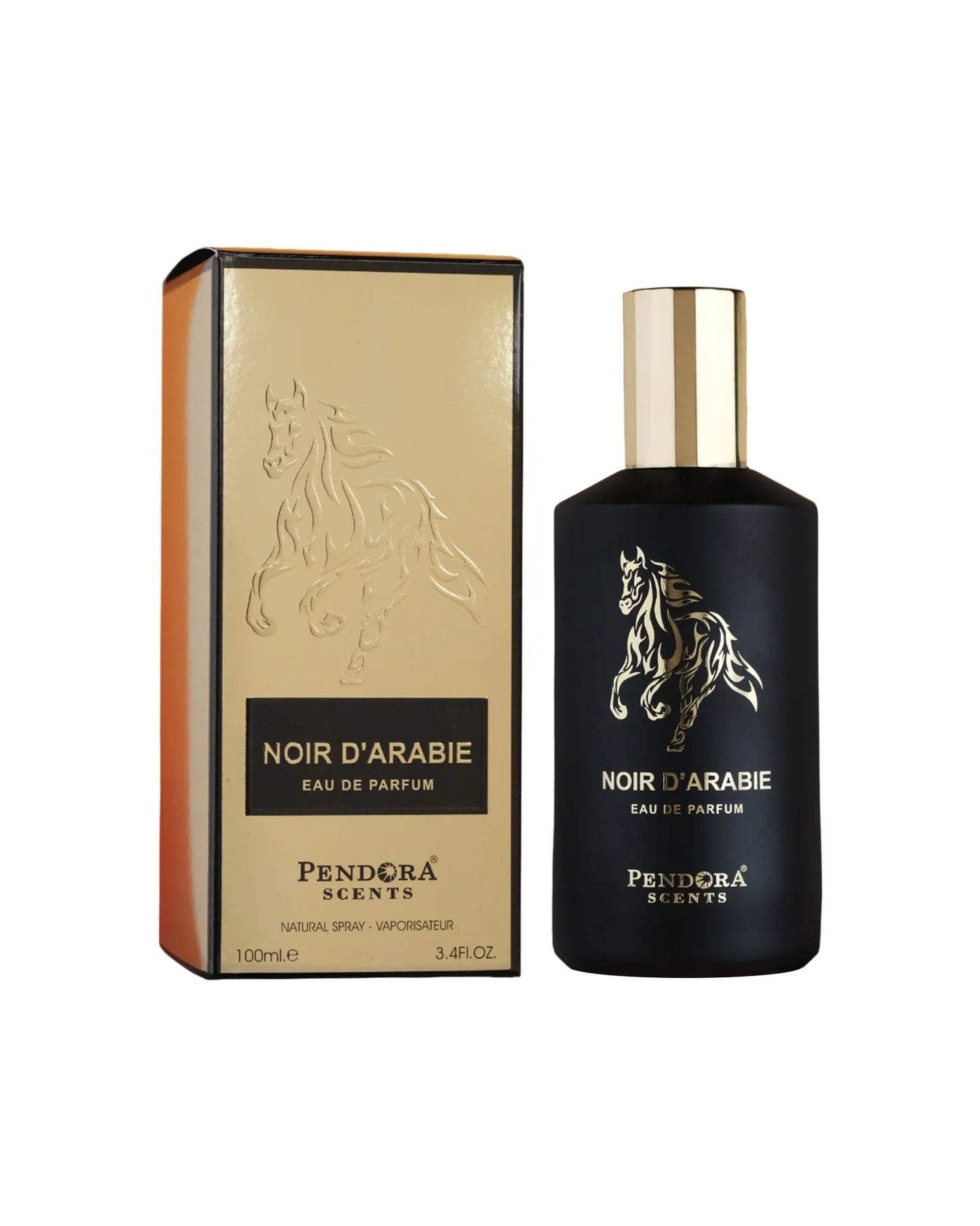 Pendora Noir d'Arabie Paris Corner Perfume Arabe Eau de Parfum Unisex 100ml Original Aroma Oscuro y Seductor Notas de Azafrán y Bergamota