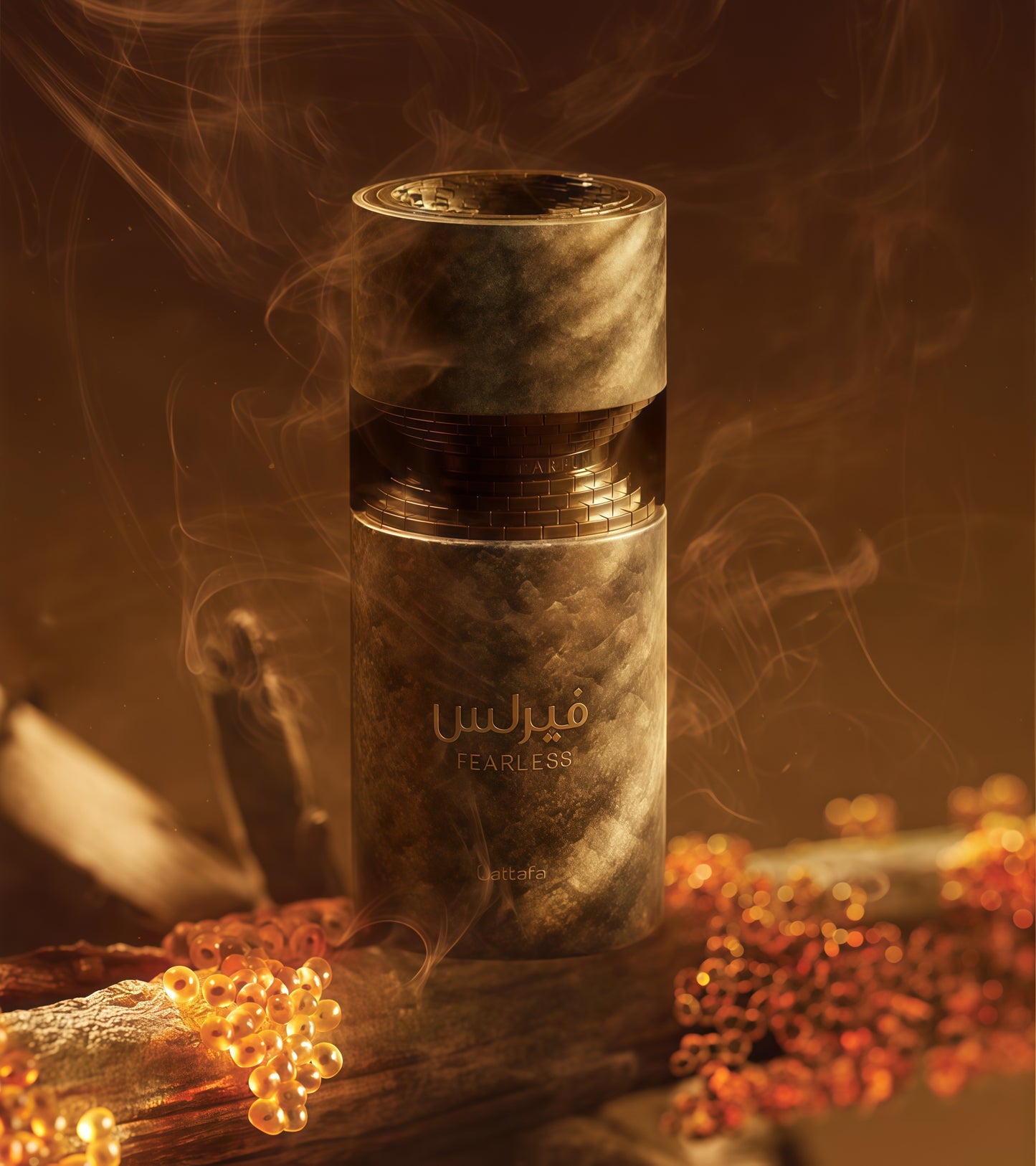 Lattafa Fearless - 100ml Perfume Masculino Intenso y Sofisticado con Notas de Maracuyá, Cacao y Tabac para Hombres Aventureros