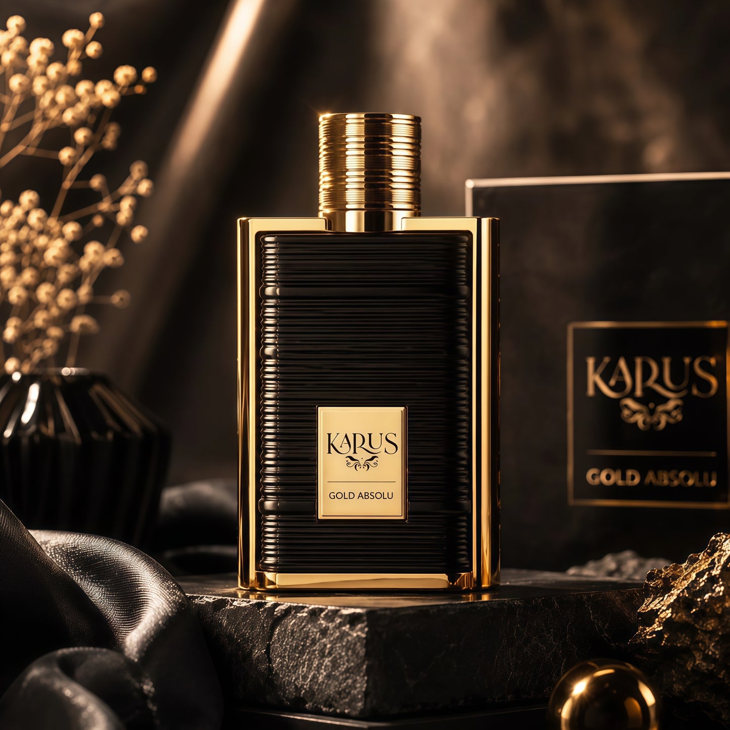 Karus Gold Absolu Khadlaj Perfume Unisex 100ml Eau de Parfum Fragancia Cítrica Gourmand y Floral para Uso Diario y Ocasiones Especiales