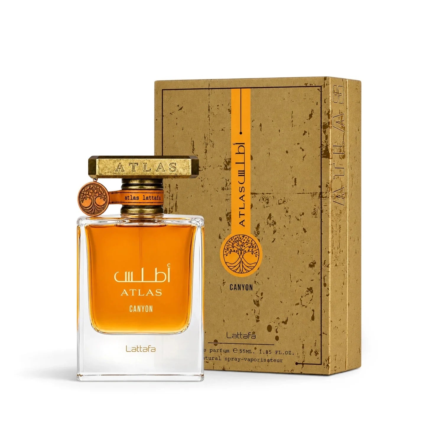 Lattafa Atlas Canyon Eau de Parfum Unisex 55ml Fragancia Cítrica Marina y Amaderada para Primavera y Verano