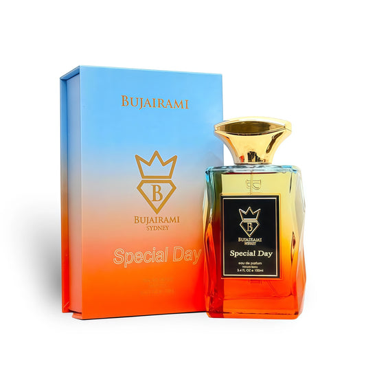 Bujairami Special Day Eau de Parfum Unisex 100ml Fragancia Floral Afrutada y Gourmand para Momentos Especiales y Ocasiones Románticas