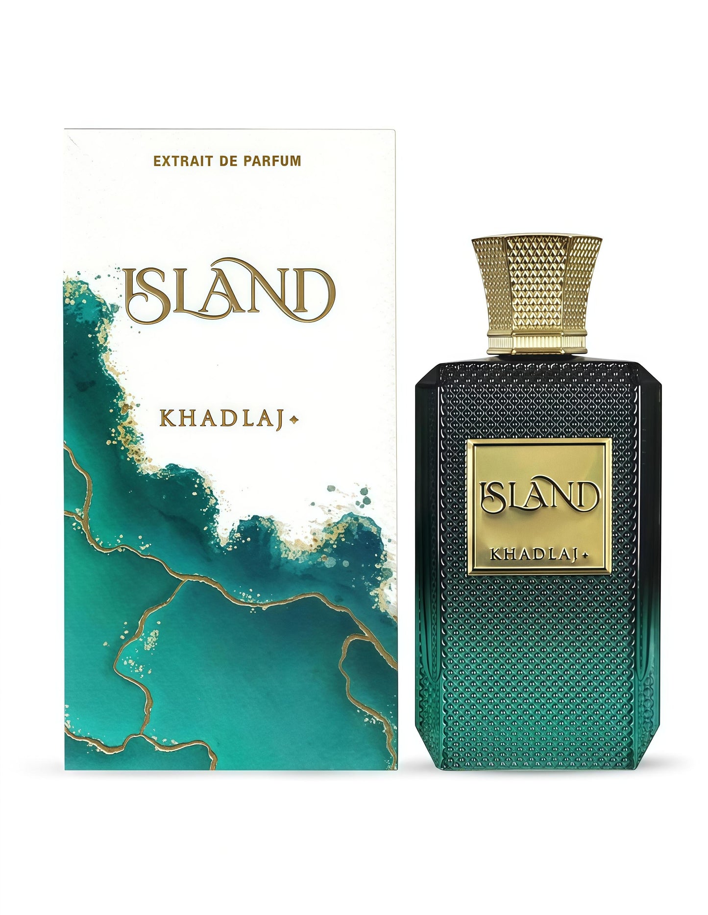 Khadlaj Island Perfumes para Hombres y Mujeres Fragancia 2024 con Notas de Piña Iris Jengibre y Coco