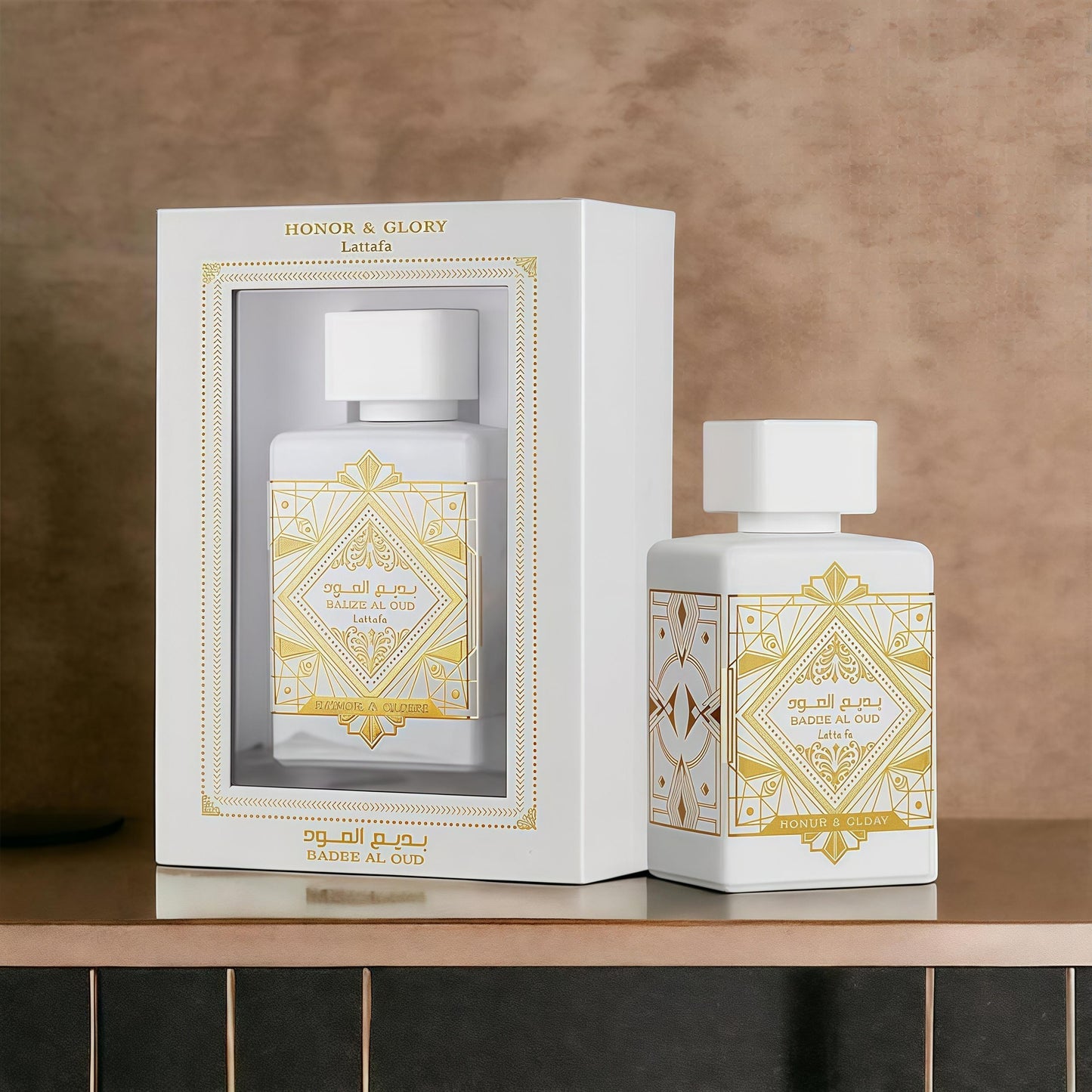 Bade’e Al Oud Honor & Glory de Lattafa 100ml – Perfume Unisex Intenso y Especiado