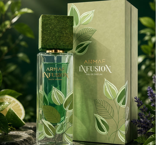 Armaf Infusion Eau De Parfum 80 ml Unisex Fragancia Fresca y Luminosa con Notas de Cítricos y Maderas Suaves para Ocasiones Especiales