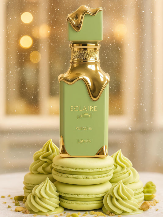Eclaire Pistache Lattafa 100ML – Perfume Unisex Oriental Vainilla con Pistacho, Coco y Vainilla