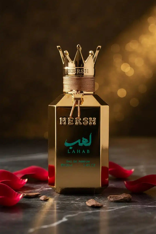 Hersh Lahab - Eau de Parfum 100ml - Perfume Unisex - Fragancia Aromática Especiada Verde - Notas de Pimienta Negra y Pachulí - Elegancia y Poder Real